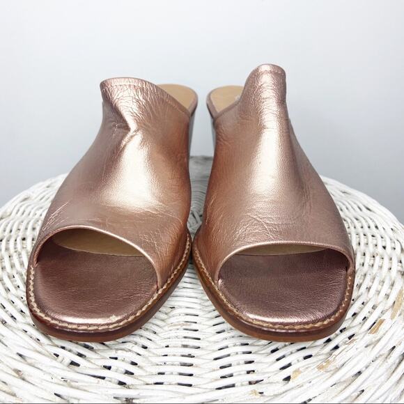 Intentionally Blank Skipper Womens Size 9.5/10 Slip On Stacked Heel Mules - Picture 5 of 9